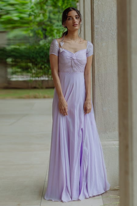 Pinup By Astha Otsana Slit Gown 