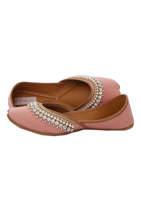 Shop_Jutti Choo_Red Handcrafted-juttis_Online_at_Aza_Fashions