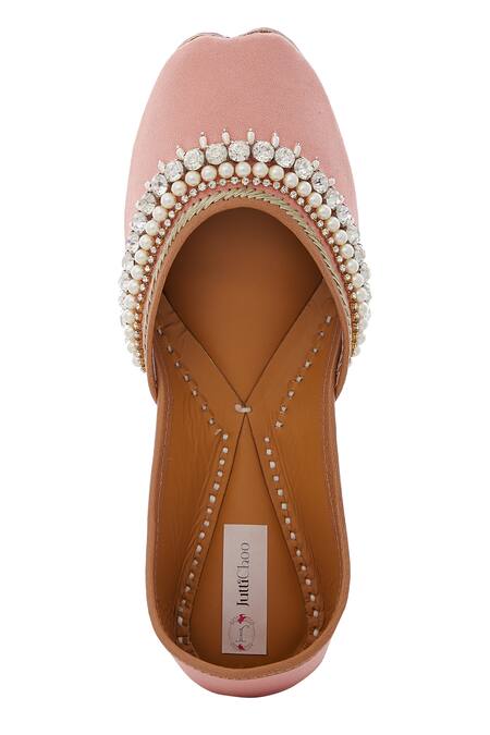 Jutti Choo_Red Handcrafted-juttis_Online_at_Aza_Fashions