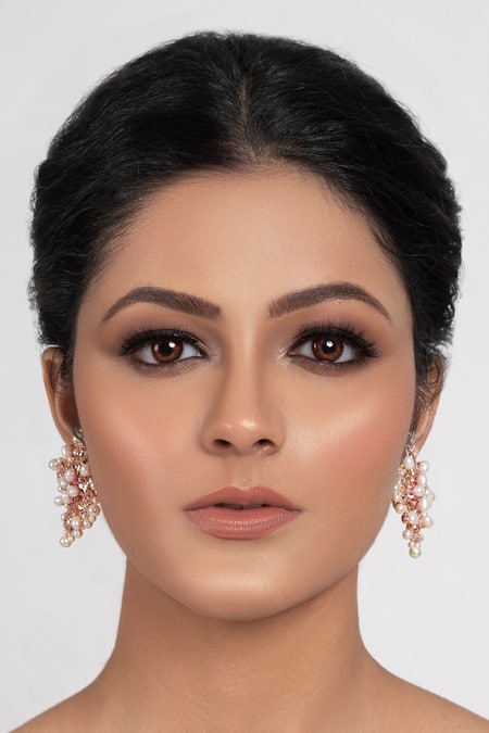 Opalina Soulful Jewellery_Gold Plated Swarovski Stone Estere Statement Earrings _Online_at_Aza_Fashions