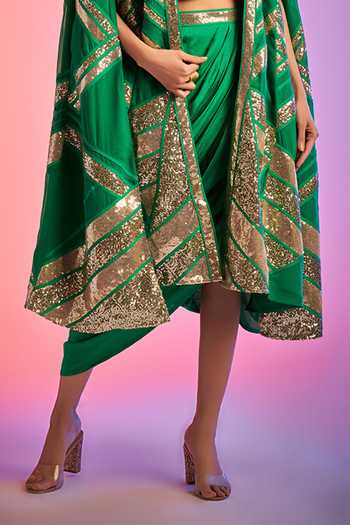 Gulabo By Abu Sandeep Shantoon Draped Skirt 