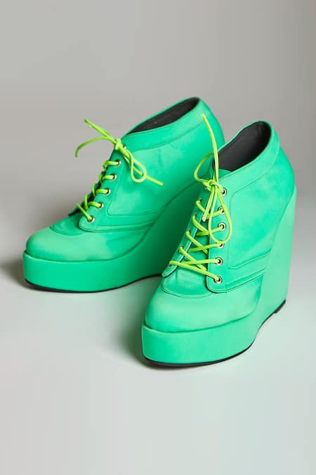 Dkny | Shoes | Dkny Bnwt Parks Green Wedge Pull On Sneaker Womens | Poshmark
