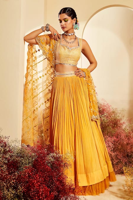 Priyaa Gathered Lehenga Set 