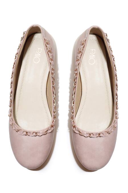 Buy Paio Peach Eve Ballet Flats Online at Aza Fashions Buy_Paio_Peach Eve Ballet Flats_Online_at_Aza_Fashions