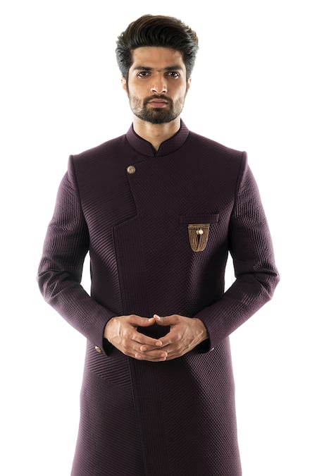 Paarsh Overlap Sherwani Set 