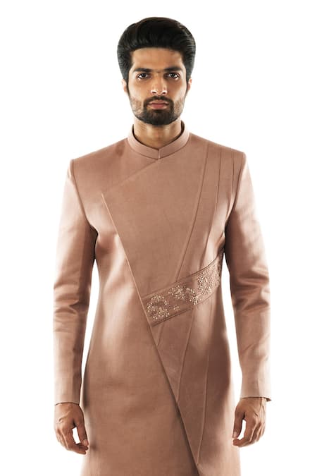 Paarsh Overlap Sherwani Set 