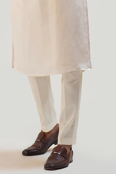 Shop_PAARSH_Beige Linen Satin Embroidered Nehru Jacket_Online_at_Aza_Fashions