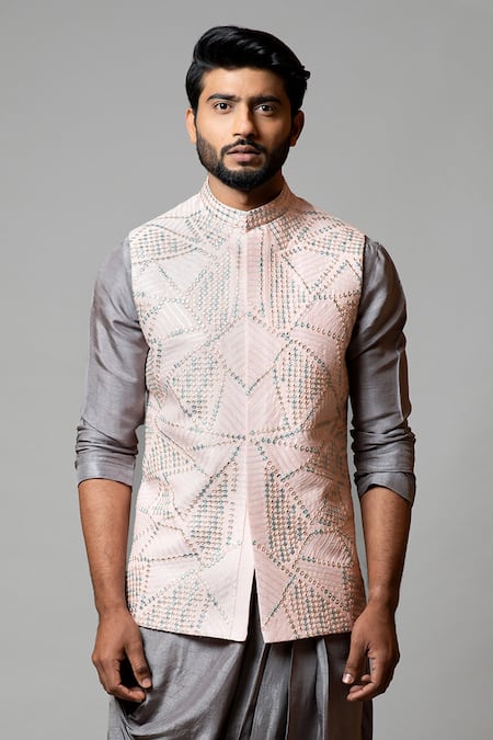 PAARSH Embroidered Bundi  