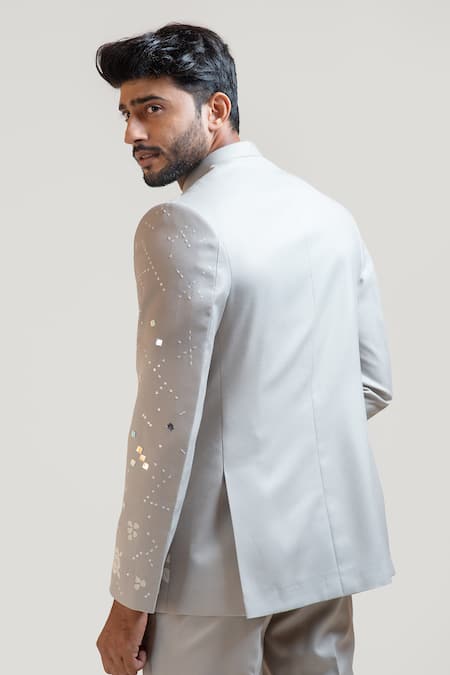 PAARSH Embroidered Bandhgala & Pant Set 