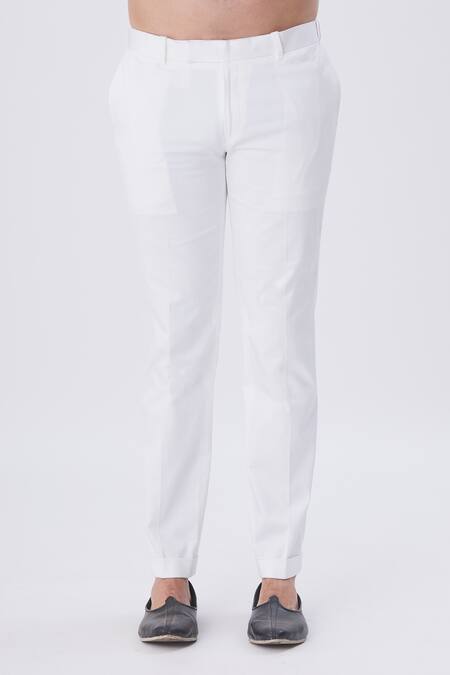 Shop MR. Ajay Kumar Multi Color Cotton Satin Jaal Motif Printed Overlap Kurta And Pant Set Online at Aza Fashions Shop_MR. Ajay Kumar_Multi Color Cotton Satin Jaal Motif Printed Overlap Kurta And Pant Set _Online_at_Aza_Fashions