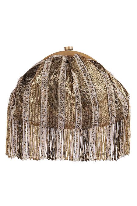 Buy Lovetobag Gold Luminous Japanese Micro Bead Pashmina Embellished Clutch Online at Aza Fashions Buy_Lovetobag_Gold Luminous Japanese Micro Bead Pashmina Embellished Clutch _Online_at_Aza_Fashions