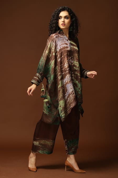 Capisvirleo Tie Dye Kaftan Tunic & Pant Set 