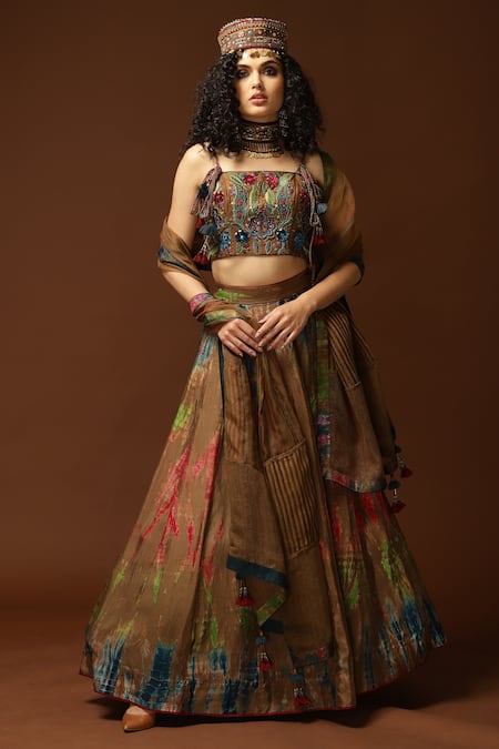 Capisvirleo Tie & Dye Lehenga Set 