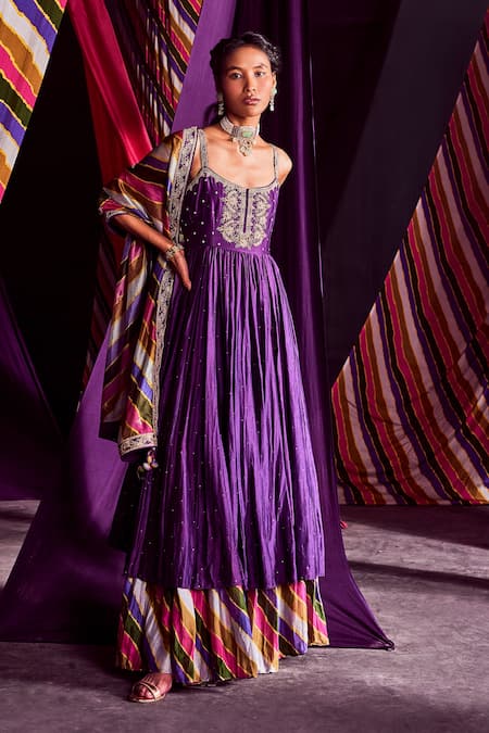 PUNIT BALANA Strappy Anarkali Gharara Set 