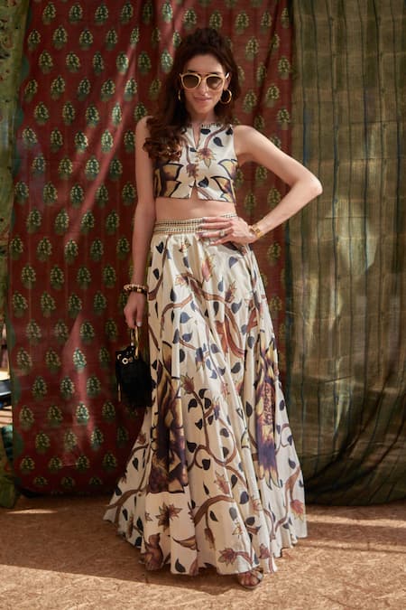 Silk hotsell skirt set