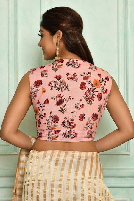 Pranay Baidya Cotton Floral Print Blouse 