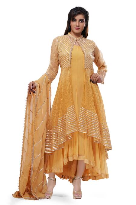 Stitched A-Line Rayon printed anarkali kurti with jacket, Occasion : Party  Wear, Sleeve Type : 3/4 Sleeve at Rs 369 / piece in Virudhunagar