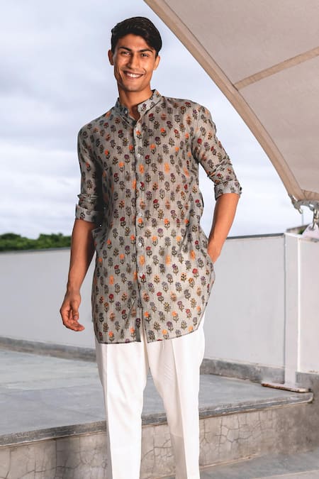 Project Bandi Floral Print Short Kurta 