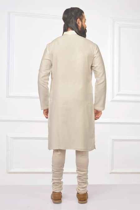 Nitesh Singh Chauhan Chanderi Silk Embroidered Kurta Set 