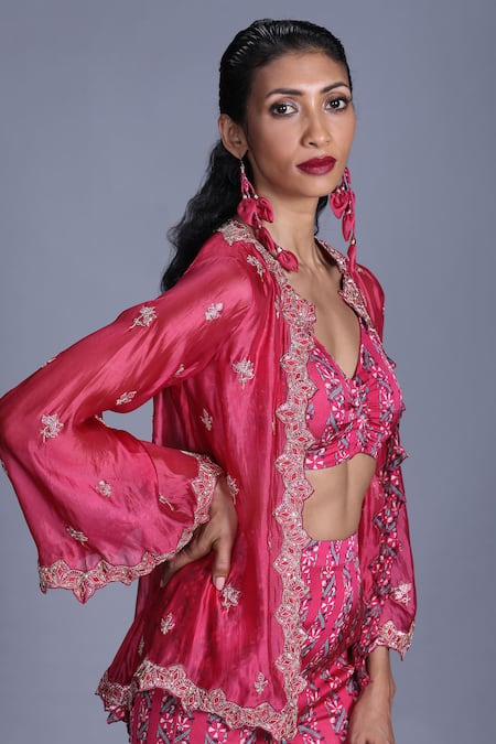 Punit Balana Organza Jacket & Sharara Set 