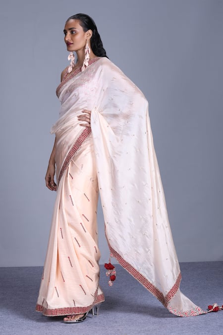 Punit Balana  Embroidered Saree with Blouse  