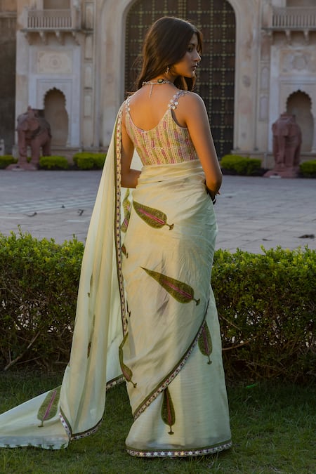 Punit Balana Organza Silk Saree with Blouse 