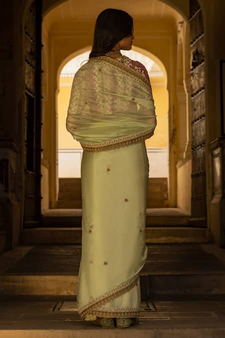 Punit Balana Organza Silk Saree with Blouse 