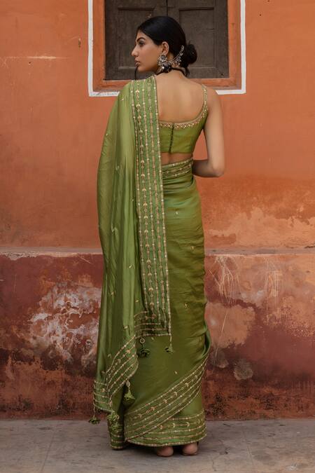 Punit Balana Organza Silk Saree with Blouse 