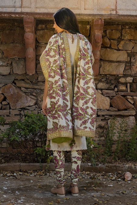 Punit Balana Silk Chanderi Kurta Set 