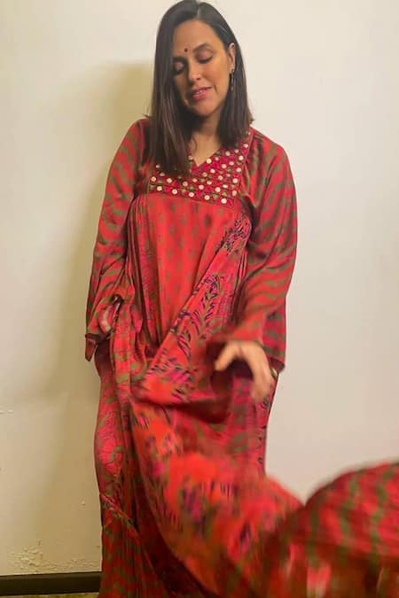 PUNIT BALANA Satin Silk Kaftan Dress 