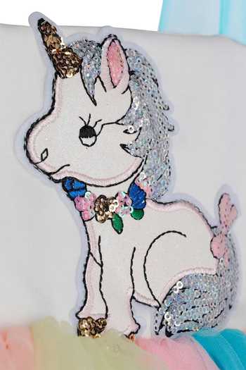Buy Pinkcow Designs Pvt Ltd Multi Color Net, Crepe Sequins Unicorn Embellished Layered Dress Online at Aza Fashions Buy_Pinkcow Designs Pvt Ltd_Multi Color Net, Crepe Sequins Unicorn Embellished Layered Dress _Online_at_Aza_Fashions