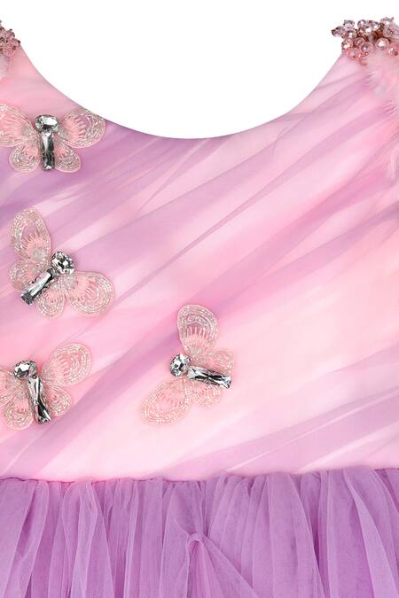 Pinkcow designs pvt ltd Multi Color Net, Crepe, Taffeta Rhinestones, Fabric Draped Embellished Gown Online at Aza Fashions Pinkcow designs pvt ltd_Multi Color Net, Crepe, Taffeta Rhinestones, Fabric Draped Embellished Gown _Online_at_Aza_Fashions