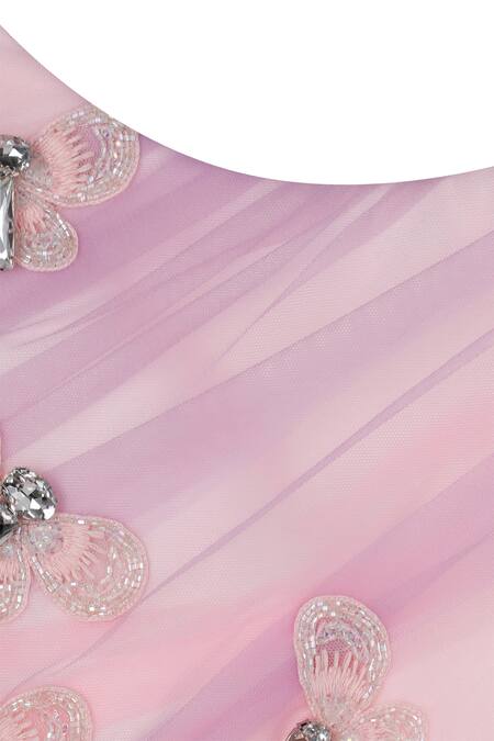 Buy Pinkcow designs pvt ltd Multi Color Net, Crepe, Taffeta Rhinestones, Fabric Draped Embellished Gown Online at Aza Fashions Buy_Pinkcow designs pvt ltd_Multi Color Net, Crepe, Taffeta Rhinestones, Fabric Draped Embellished Gown _Online_at_Aza_Fashions