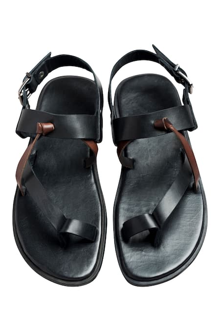 Italian Leather Toe Loop Greek Sandal | Espadrille