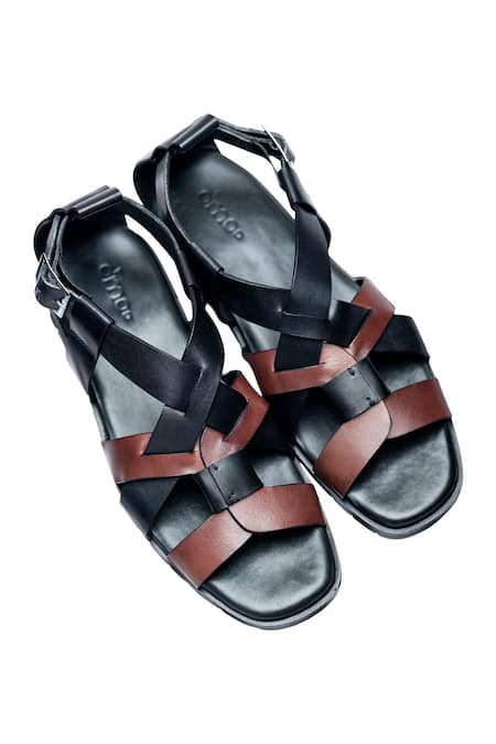 CAMPER Gladiator Leather Sandals Brown 37(About US 6.5) | PLAYFUL