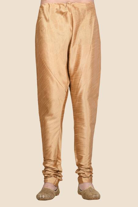 Shop Aryavir Malhotra Gold Kurta Churidar Silk Embroidered Set Online at Aza Fashions Shop_Aryavir Malhotra_Gold Kurta Churidar Silk Embroidered Set_Online_at_Aza_Fashions