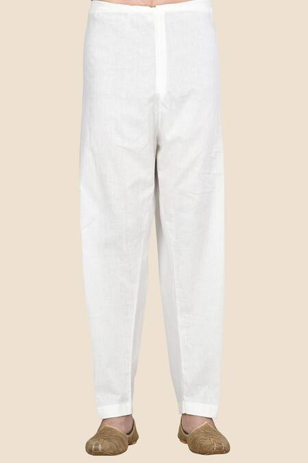 Shop_Aryavir Malhotra_Pink Kurta And Churidar Cotton Linen Set_Online_at_Aza_Fashions