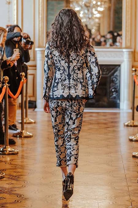 Dash And Dot Gara Stitch Work Blazer 