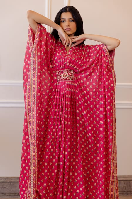 Paulmi And Harsh Floral Print Kaftan 