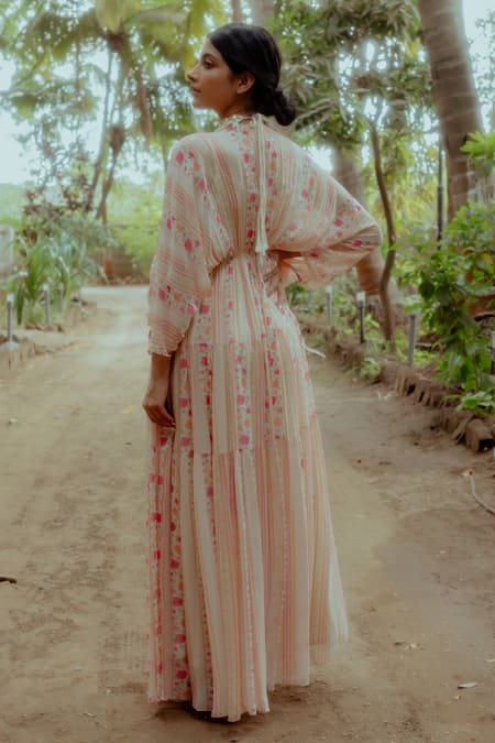 Paulmi And Harsh Floral Print Kaftan 