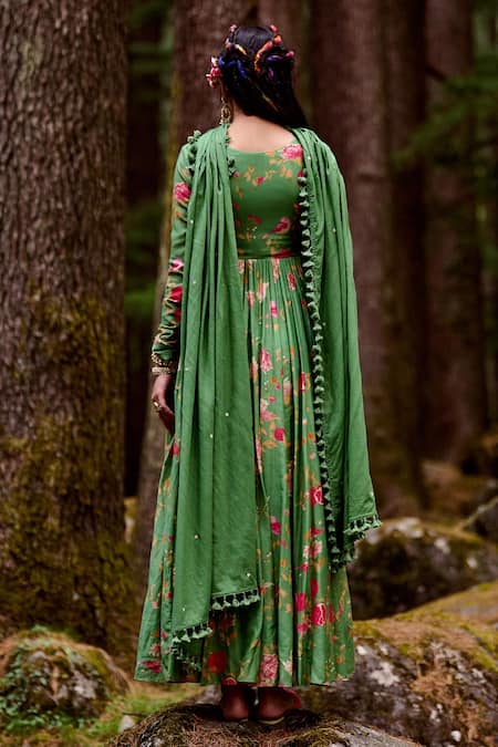 Paulmi And Harsh Anar Print Anarkali With Dupatta 