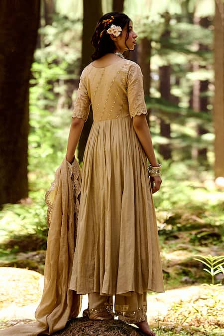 Paulmi And Harsh Cotton Silk Anarkali Set 