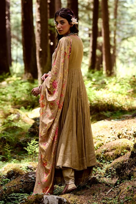 Paulmi And Harsh Anarkali Set With Printed Dupatta 