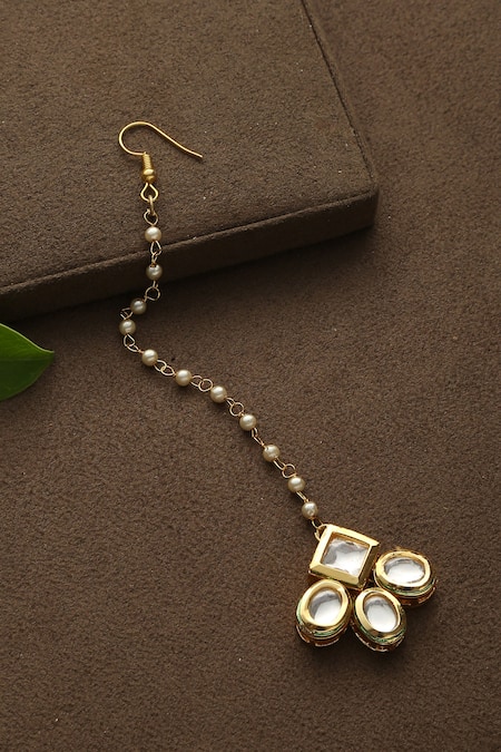 Paisley Pop Handcrafted Kundan Maangtikka 