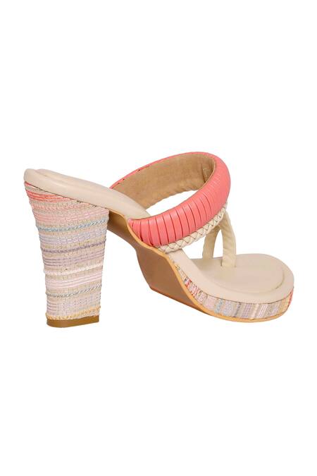 Veruschka By Payal Kothari Phinni Kolhapuri Block Heels 