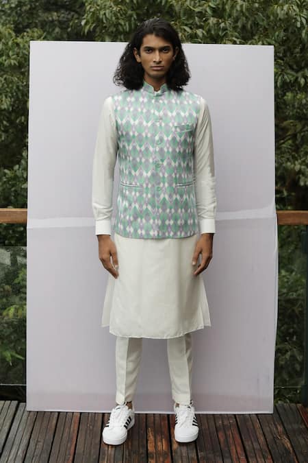 Nirmooha Organic Silk Bundi & Kurta Set 