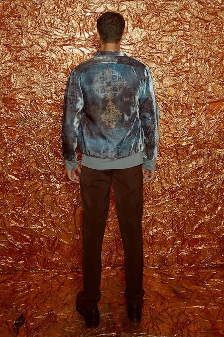 Nirmooha Velvet Bomber Jacket & Pant Set 