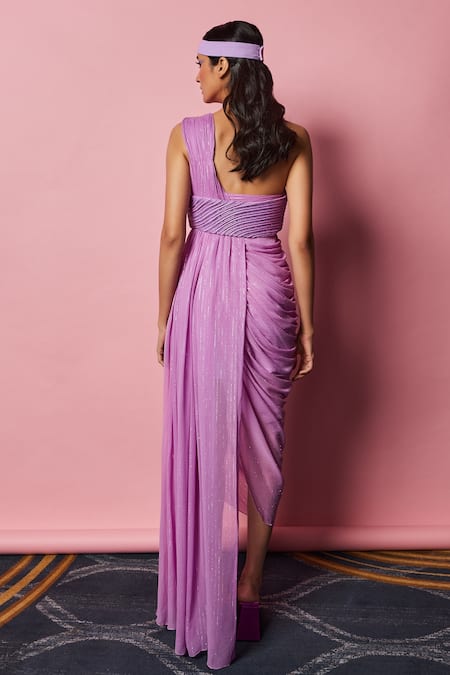 Nirmooha Embroidered Draped Gown 