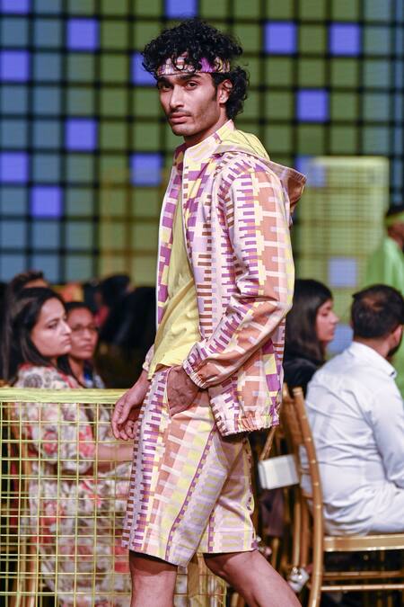 Shop_Nirmooha_Yellow Jersey Round Neck T-shirt _Online_at_Aza_Fashions