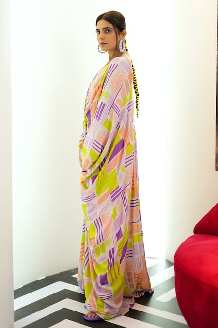 Nirmooha Geometric Print Kaftan 